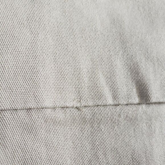 Larry Levine Womens Pants Size 12 Khaki Cropped Capri Cuffed Mid Rise Stretch - Picture 9 of 9